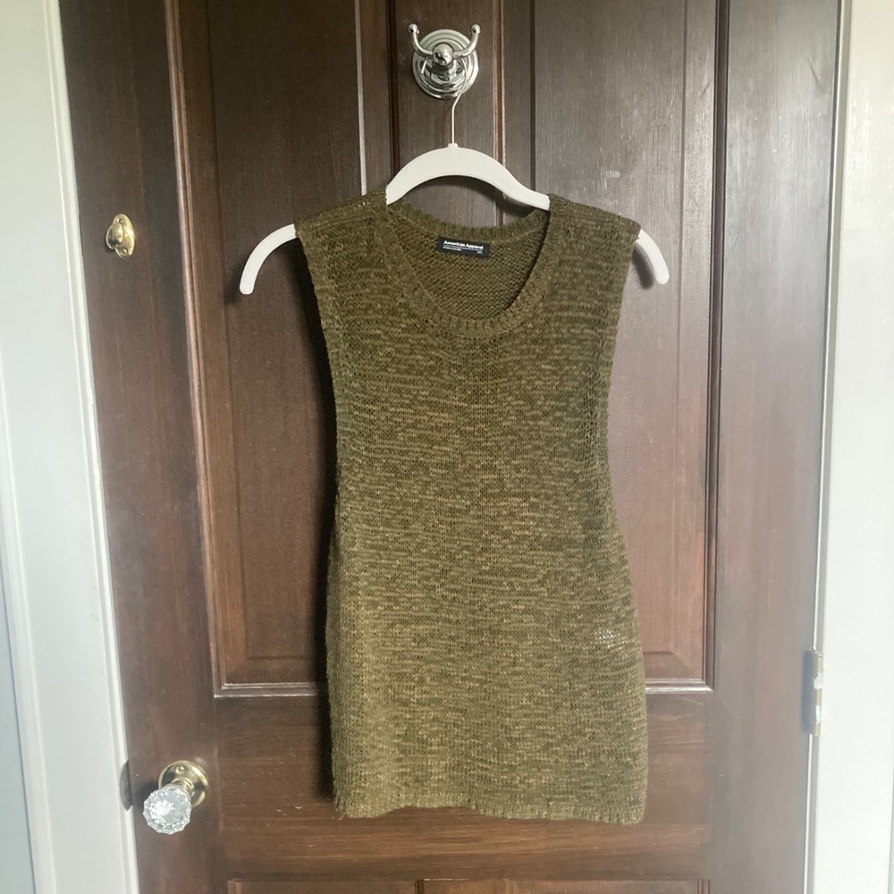 American Apparel sweater cut out tank